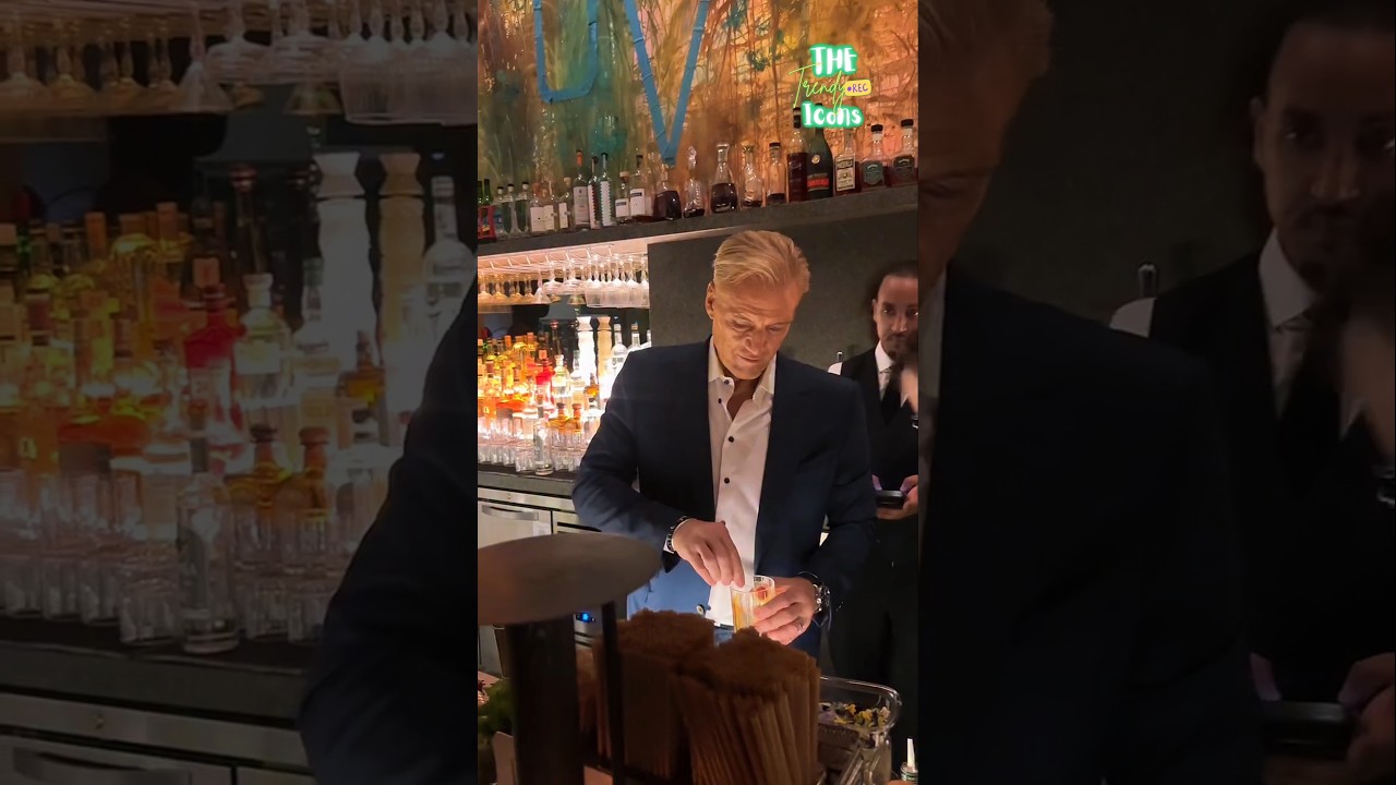 Watch Dolph Lundgren Craft Delicious Drinks for Fans! 🍹