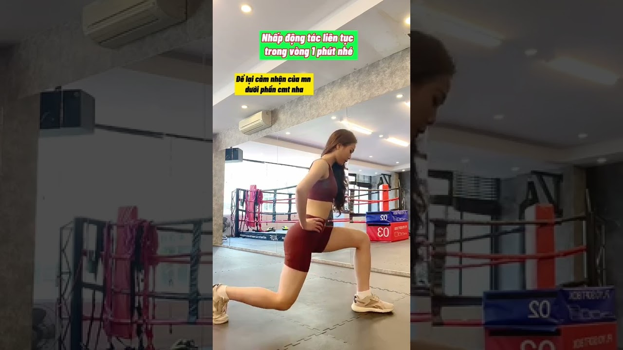 Bài Tập Hiệu Quả Cho Vòng 3 Căng Tròn & Đẹp 🌟 | Squat & Lunge Đỉnh Cao #shorts