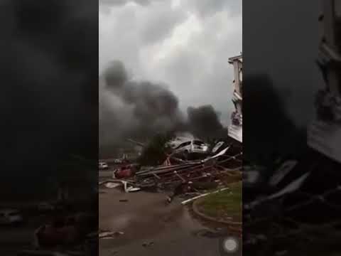 ČSSR : Lốc xoáy tại Hodonín & Břeclav - Czech.