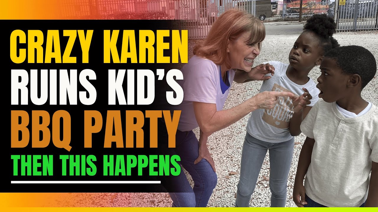 Karen Disrupts Kids' BBQ Party 🍔