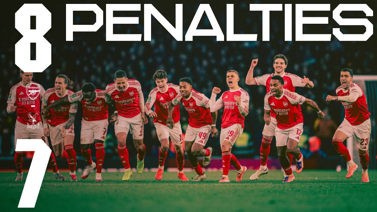 Arsenal vs Crystal Palace Penalty Shoot-Out ⚽ | Carabao Cup 2025/26