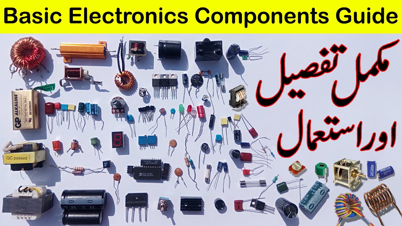 Complete Guide to Basic Electronics Components in Urdu/Hindi ⚡
