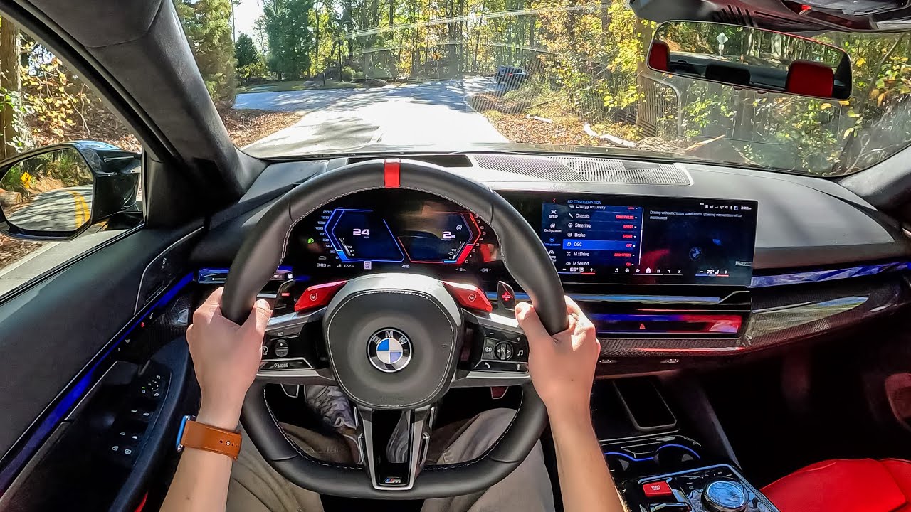 2025 BMW M5 First Drive & Binaural Audio 🎧
