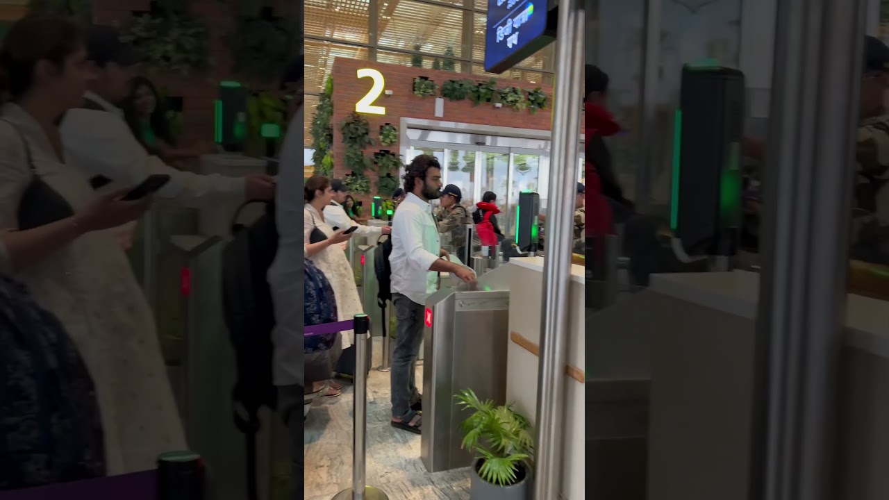 Kiran Abbavaram at Bangalore Airport with Wife ✈️