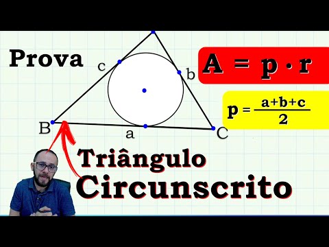 🔴🔺 ÁREA DO TRIÂNGULO CIRCUNSCRITO - GEOMETRIA PLANA