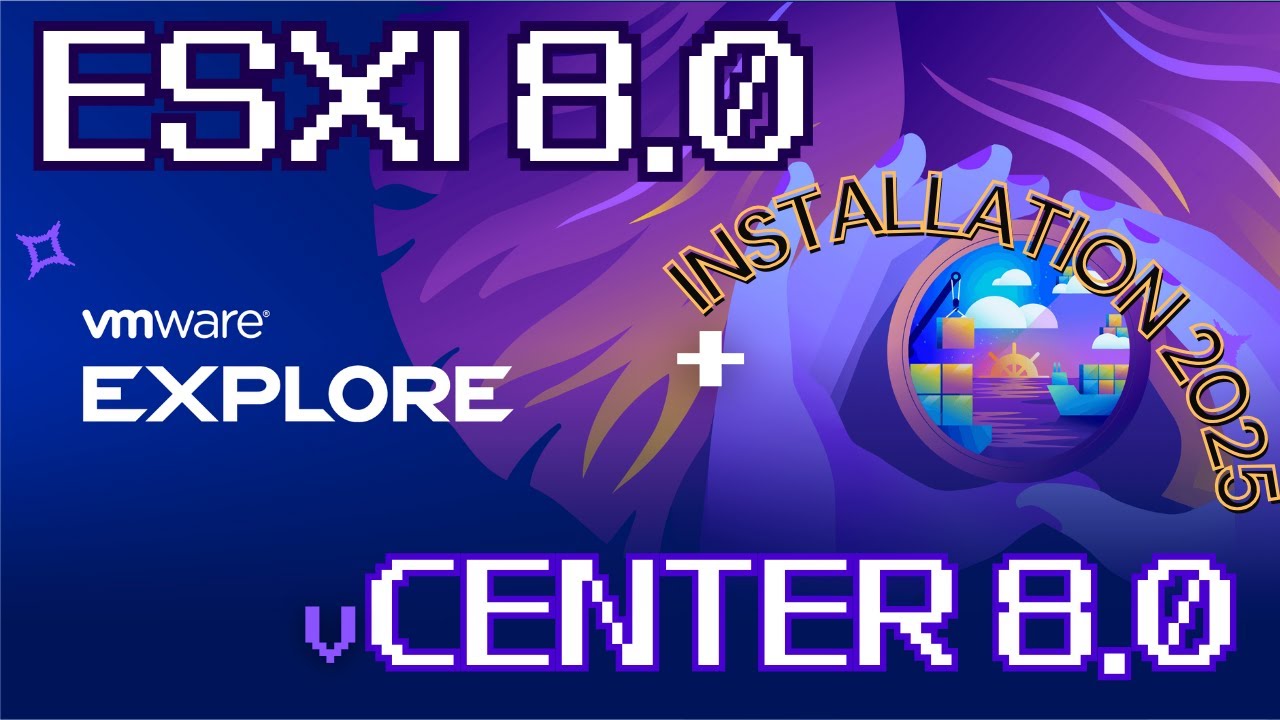 VMware ESXi 8.0 + vCenter 8.0 — Tutoriel complet étape-par-étape (2025)