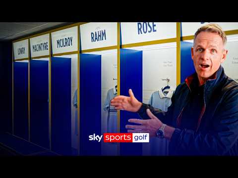 Team Europe LOCKER ROOM TOUR for Ryder Cup! 🇪🇺