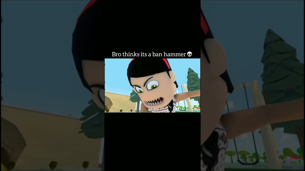 Bro Gets Hit with a Roblox Ban Hammer 💀 #Blud #BroBlox