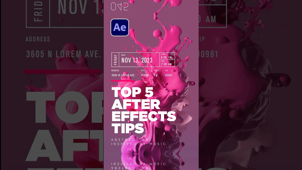 5 Essential After Effects Tips for Better Editing 🎬