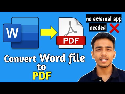 How to convert WORD file to PDF inside MS WORD🔥|windows10|laptop|#Shorts