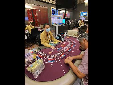 He got mad because of my bet?! Casino #baccarat 08/08/24