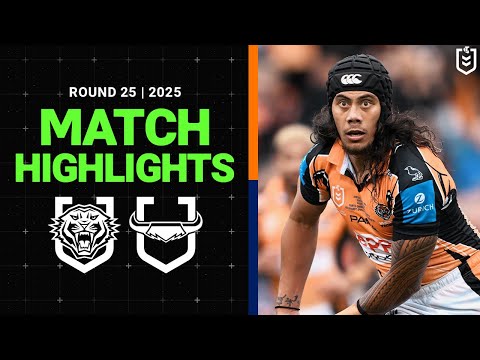 2025 NRL Match Highlights | Wests Tigers v Cowboys | Round 25