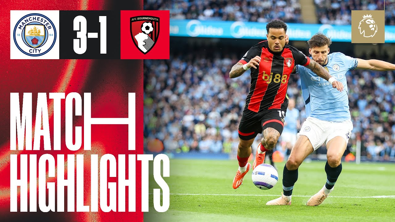 Manchester City Dominates Bournemouth with Marmoush’s Stunning Goal ⚽