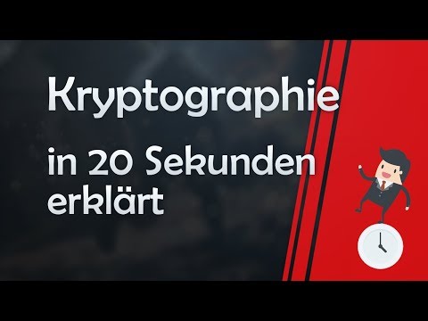 Kryptografie in 20 Sekunden erklärt | Wirtschaftsinformatik mit dem Roten
