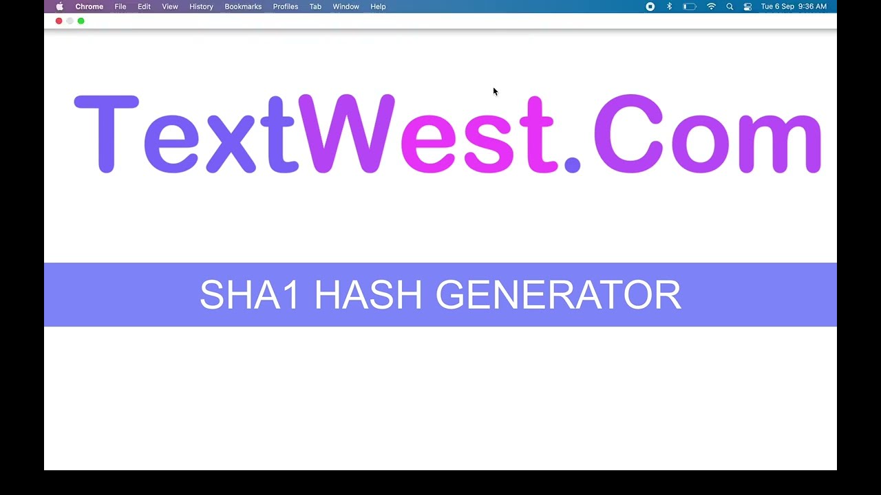 SHA1 Online SHA1 Hash Generator Tool 🔐