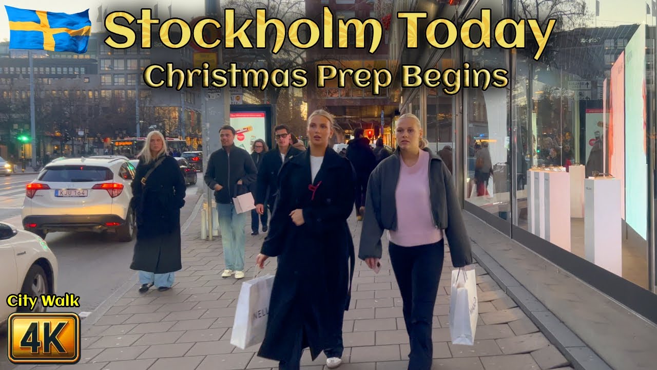 Stockholm 4K Walk & Christmas Prep 🎄
