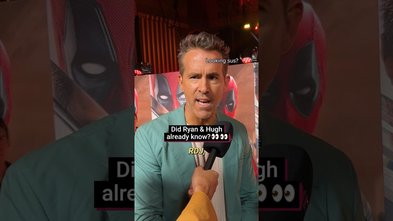Did #RyanReynolds & #HughJackman already know? 👀 #robertdowneyjr #doctordoom #deadpoolandwolverine