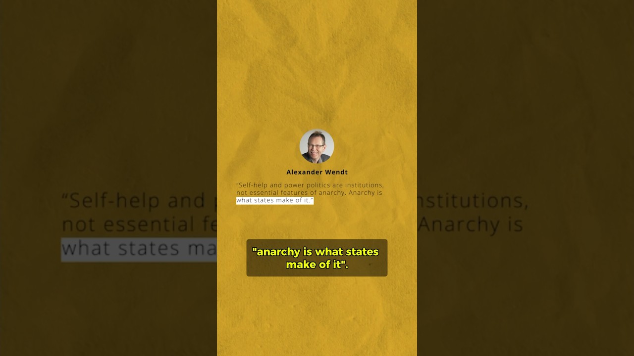 Anarchy Shapes States' Actions 🌍