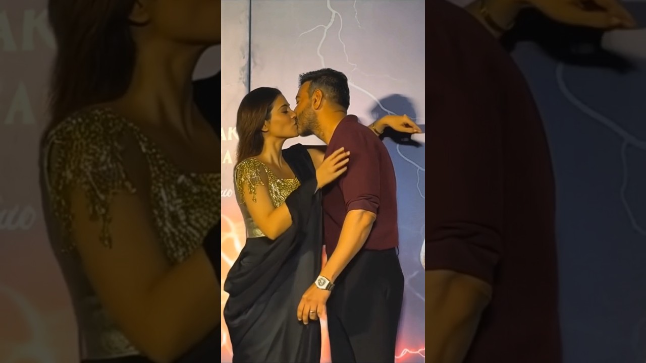 Kajol & Ajay Devgan's Sweet Kiss Moment β€οΈ | Must-See Short Video