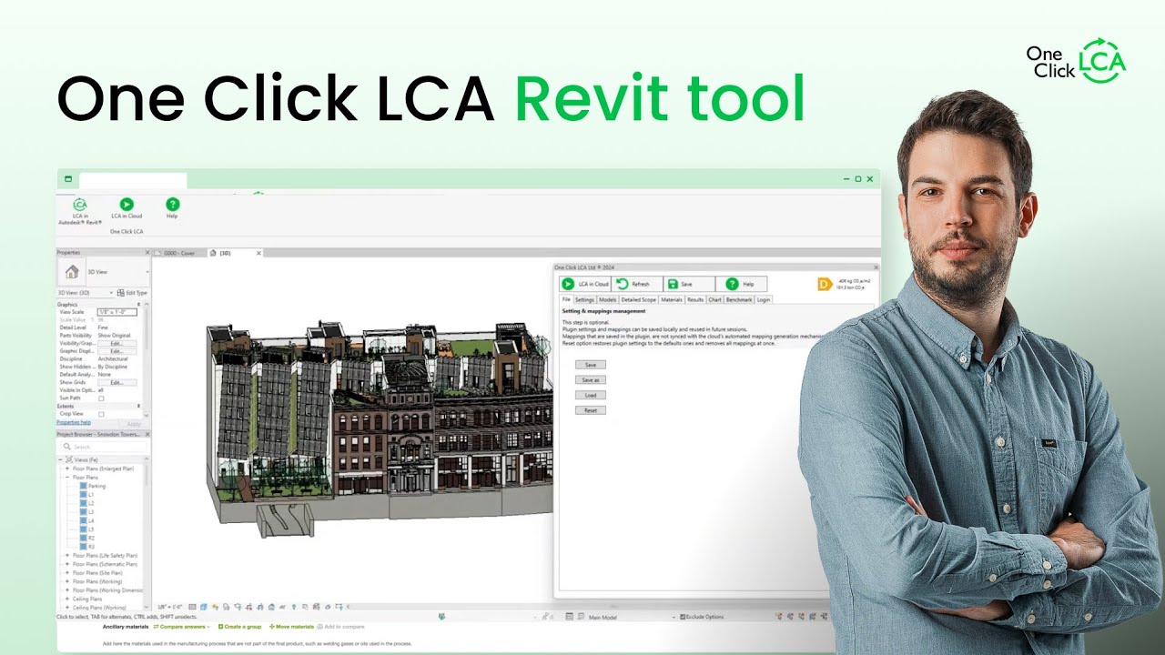 Streamline your LCA (Life Cycle Assessment) process with the One Click LCA Revit tool