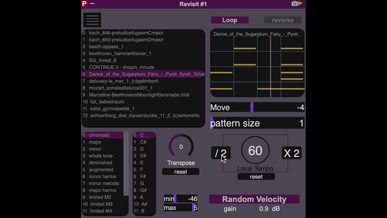 Usine Hollyhock Patch for MIDI File Revisit 🎹