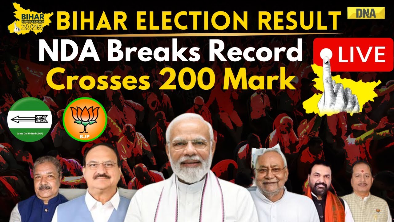 Bihar 2025 Election Live: NDA Surpasses 200 Seats 🗳️