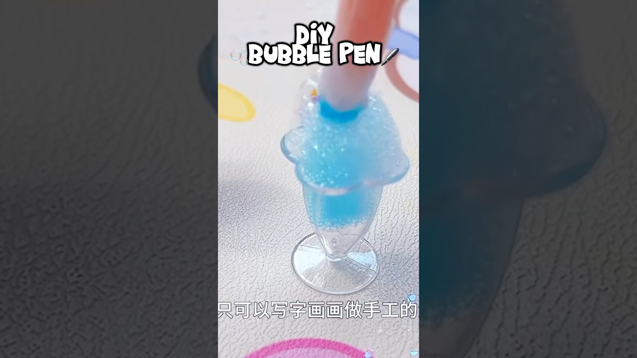 DIY Bubble Pen Craft 🖊️