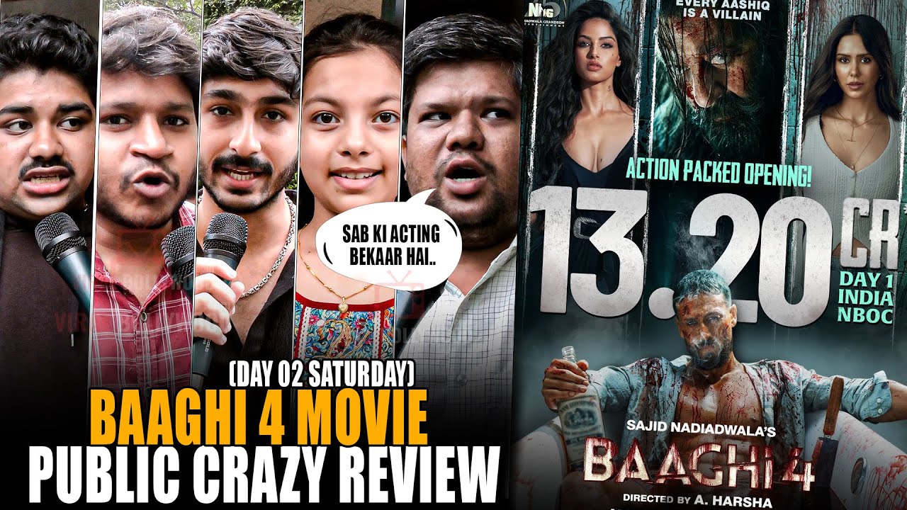 Baaghi 4 | Public Crazy Review | Day 02 Saturday | Tiger Shroff, Sanjay Dutt