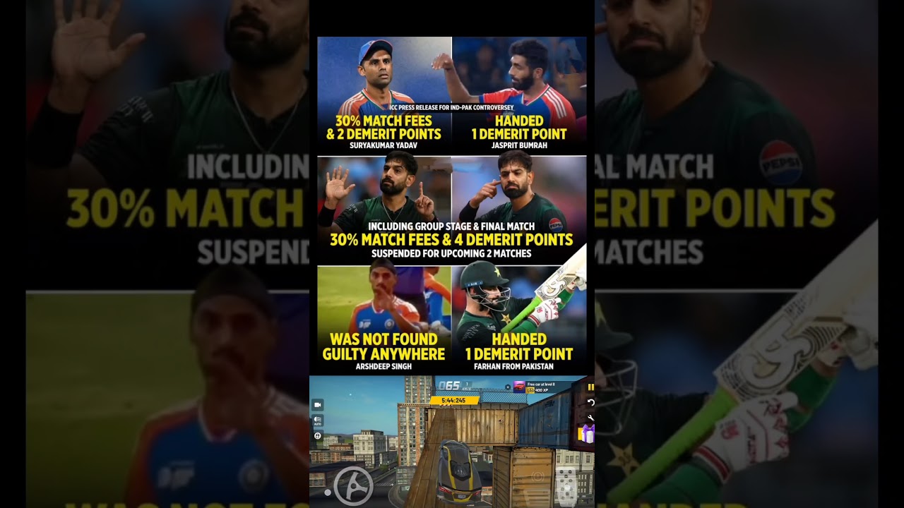 Heavy Fines, Suspensions, and Fairness Debates in Cricket