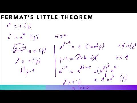 Lecture 9 : Fermat's little theorem (Part 2)
