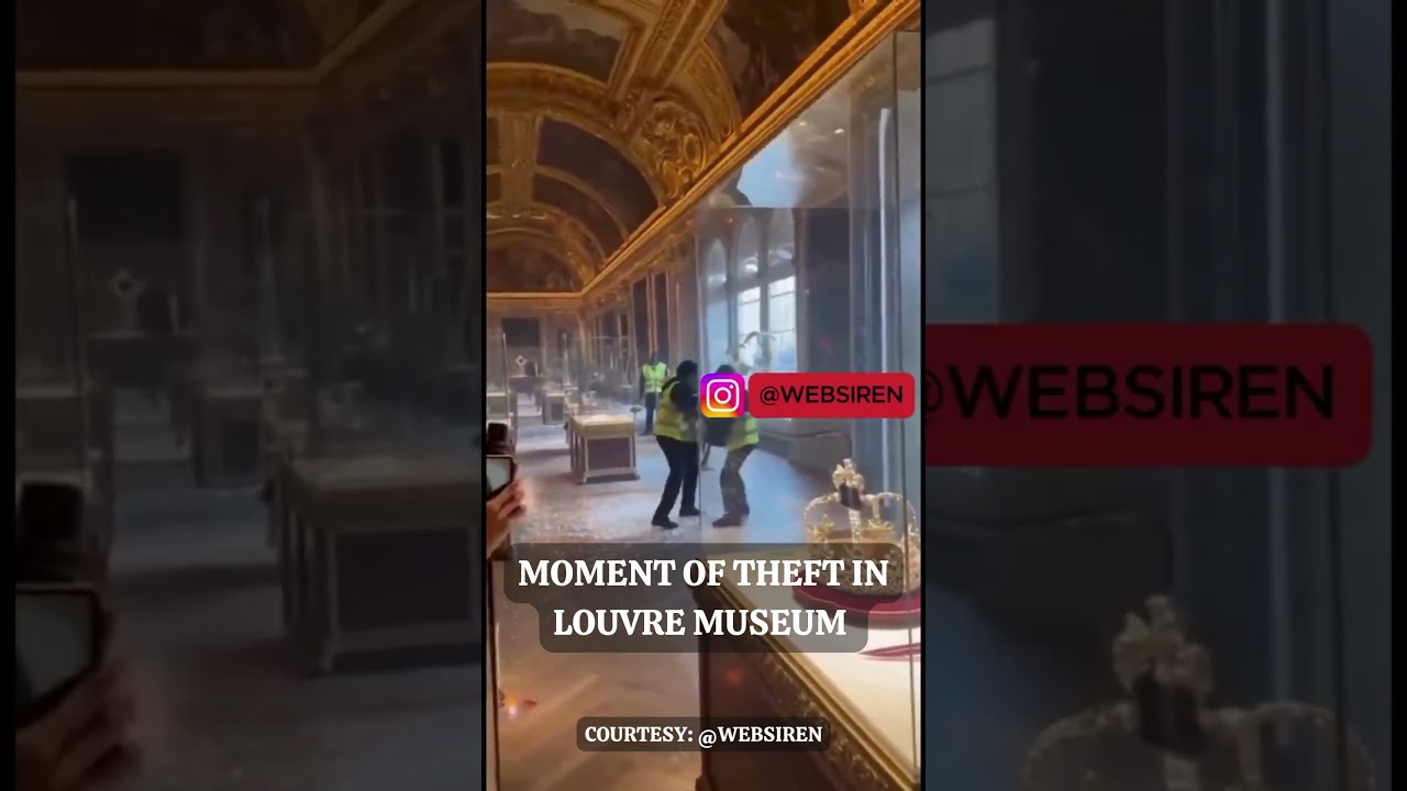 #watch Moment of Louvre Theft Caught On Camera