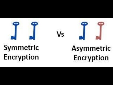 Difference between asymmetric and symmetric encryption