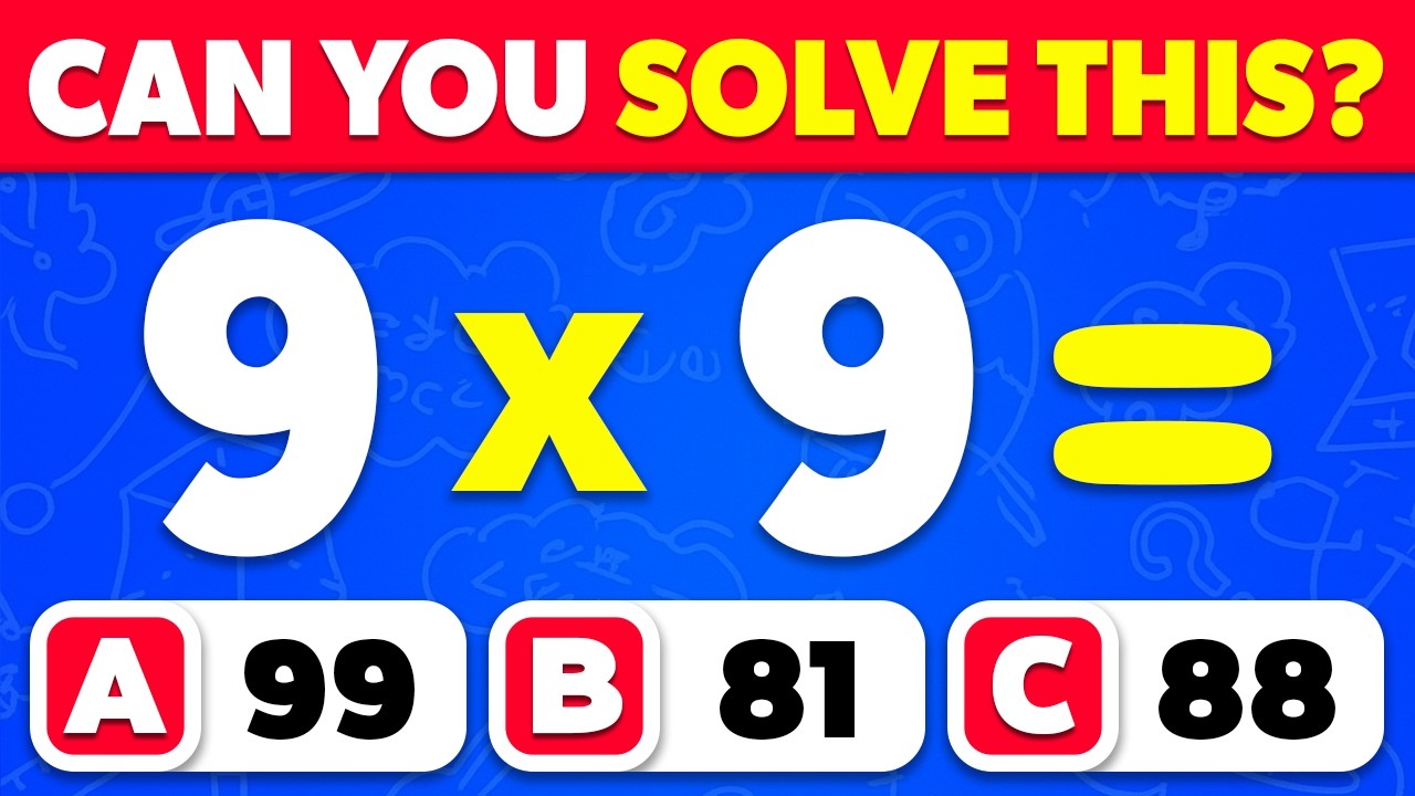 Can You Ace This Math Challenge? 🧠 From Easy to Impossible!