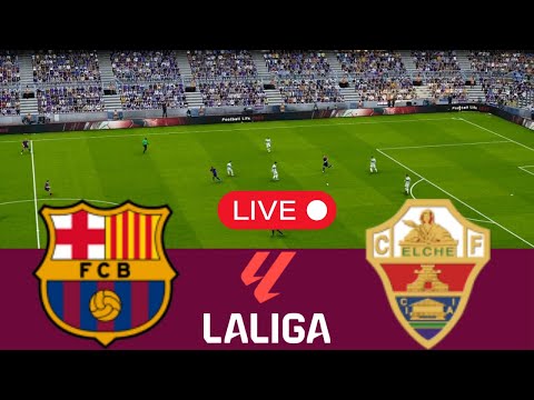 LIVE Barcelona vs Elche | LaLiga 2025 - Video Game Simulation