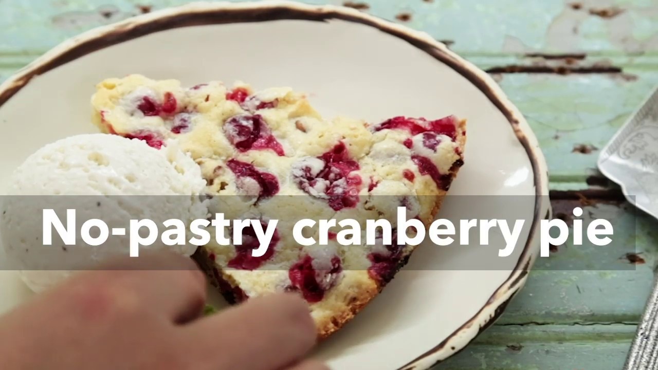 Quick Cranberry Pie (No Pastry) 🍒