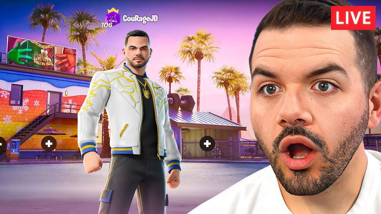 CouRage Gets His Fortnite Icon Skin! 🔴