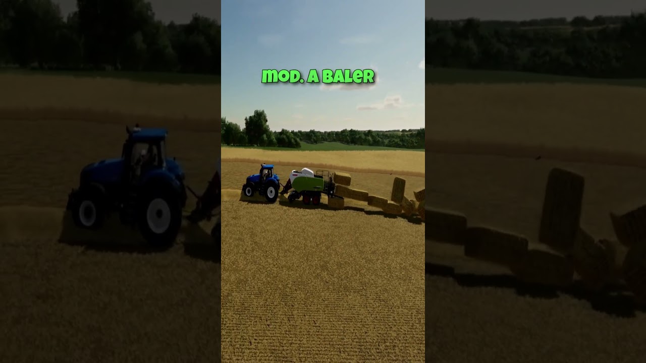 FS22 Mods: Cheat Baler & Claas Quadrant 5300 🚜
