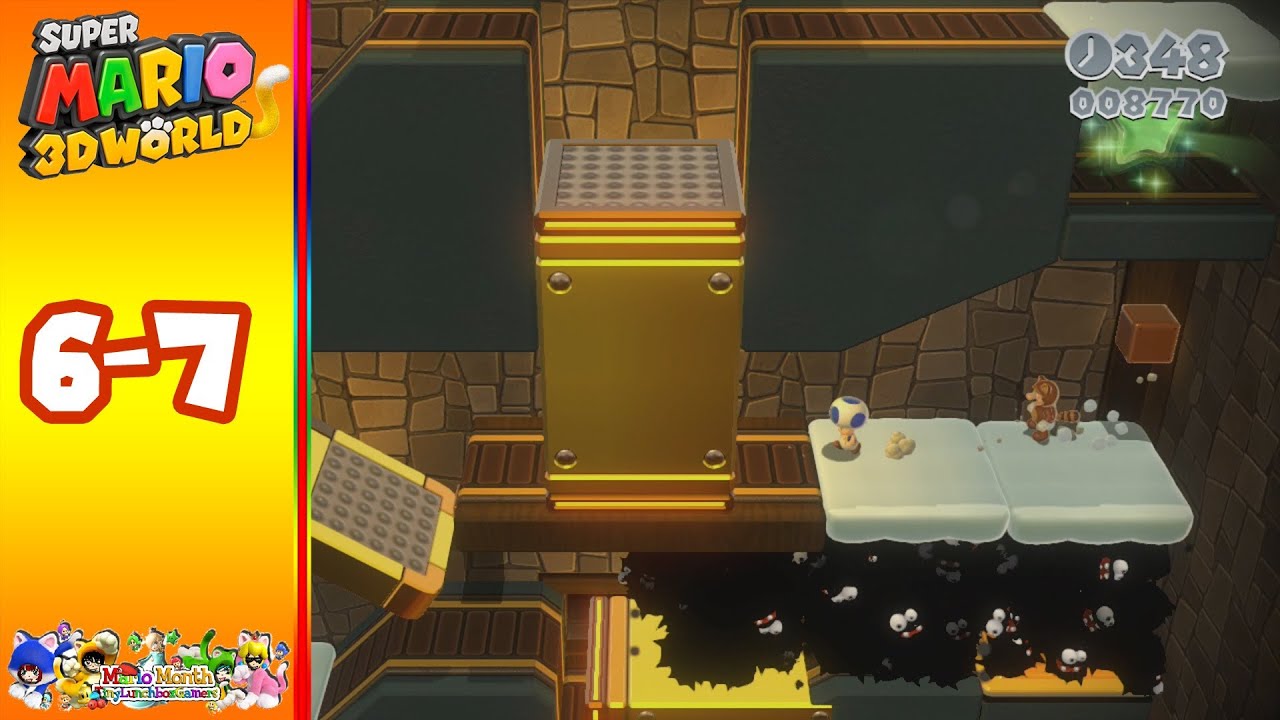 Super Mario 3D World: World 6-7 Fuzzy Flood Mine 🚤