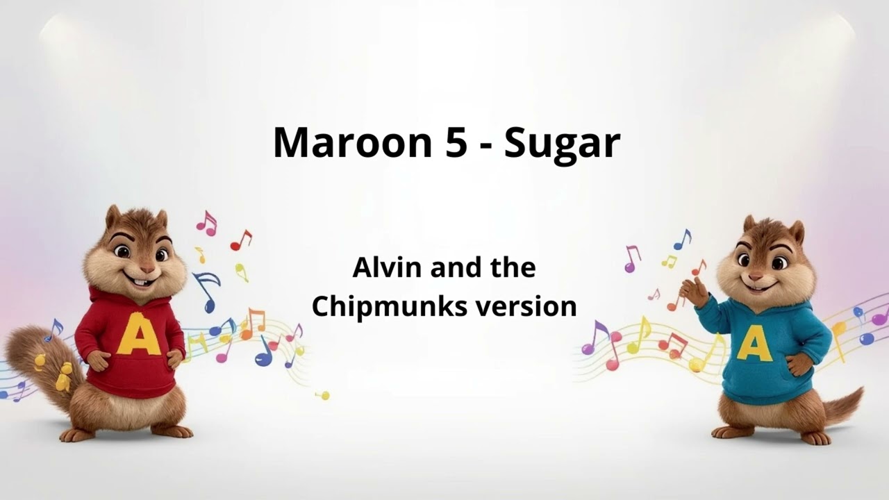 Maroon 5 - Sugar (Chipmunks Version) Lyrics 🎶