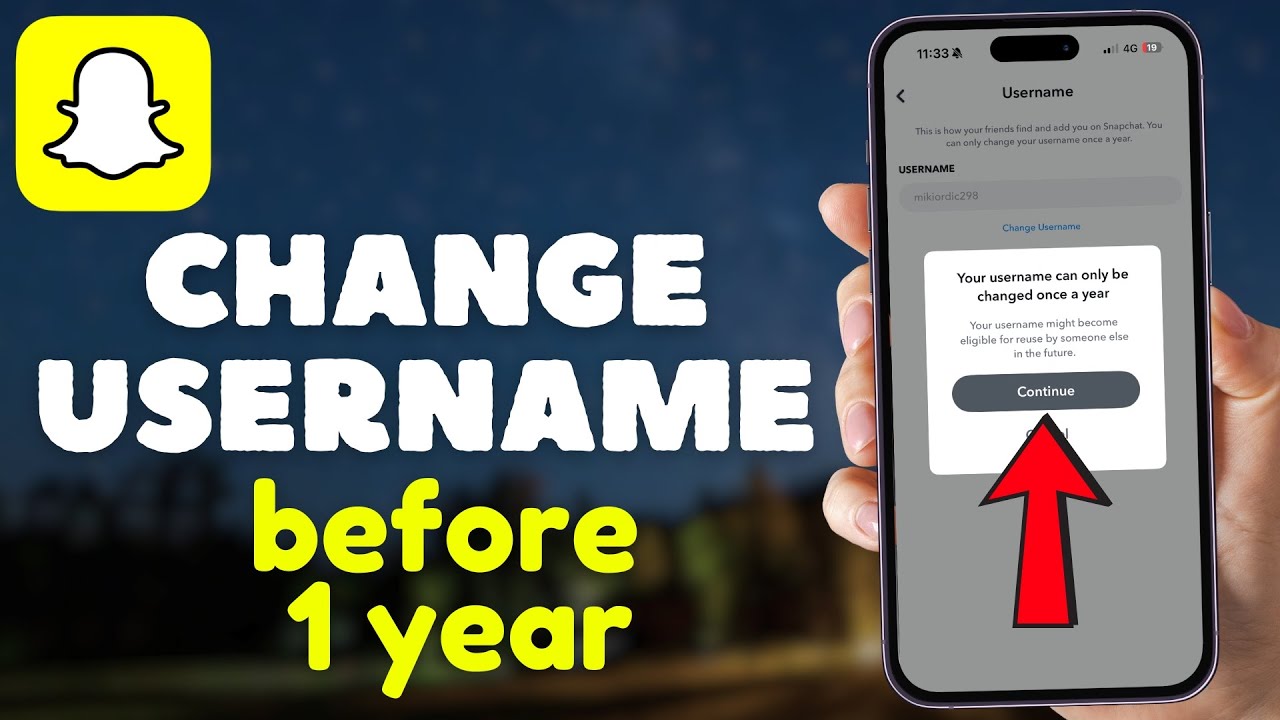 Change Snapchat Username Before 1 Year Limit ⏳