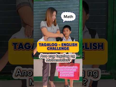 Ano ang tagalog ng Mathematics? #logic #tagalogtoenglish #palaisipan #braingame