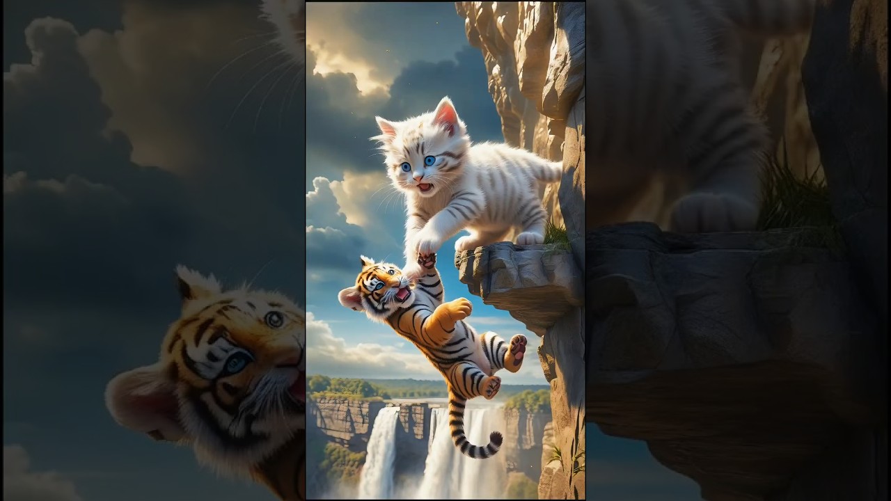 Kitten Rescues Lost Tiger Cub 🐾