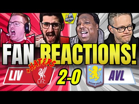 LIVERPOOL FANS HATERS RIVALS REACTION TO LIVERPOOL 2-0 ASTON VILLA | PREMIER LEAGUE FAN REACTIONS