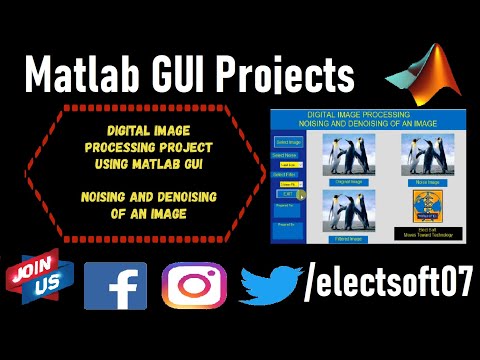 Noising and denoising an image matlab gui project | Digital Image Processing Project #Projects