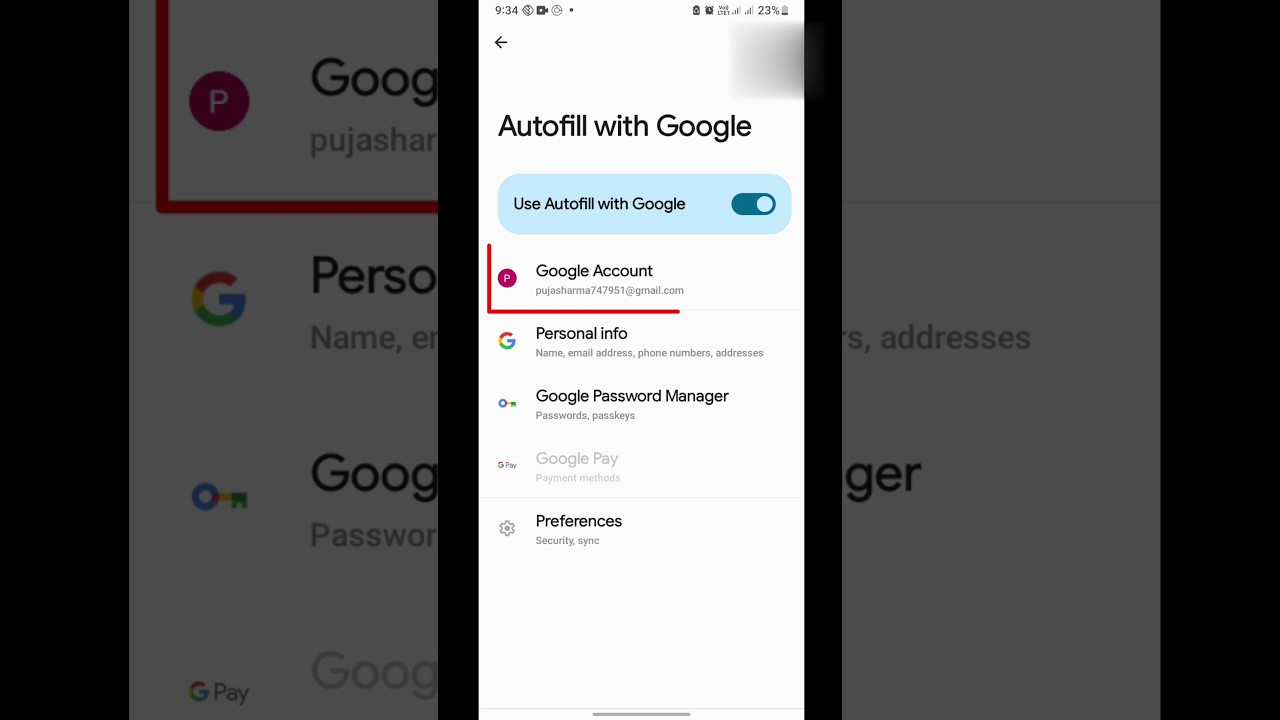Change Google account | Google account ko change kaise kare | #shorts