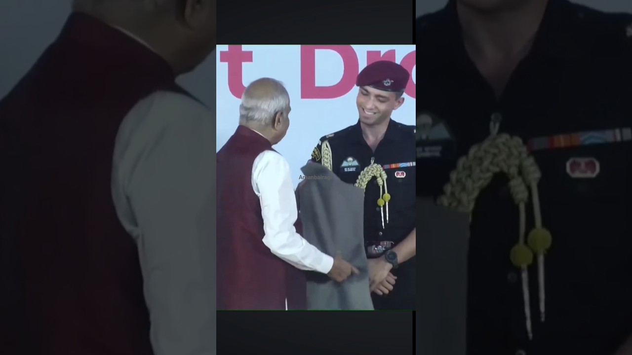 ADC Major Rishabh Singh Sambyal's Smile with President 😊