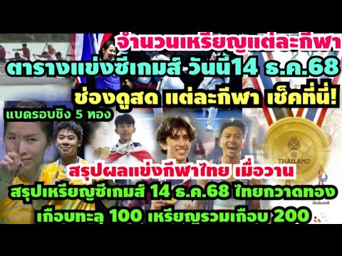 ไทยโกยทองเกือบ100เหรียญ ซีเกมส์ 14 ธ.ค. 🏅