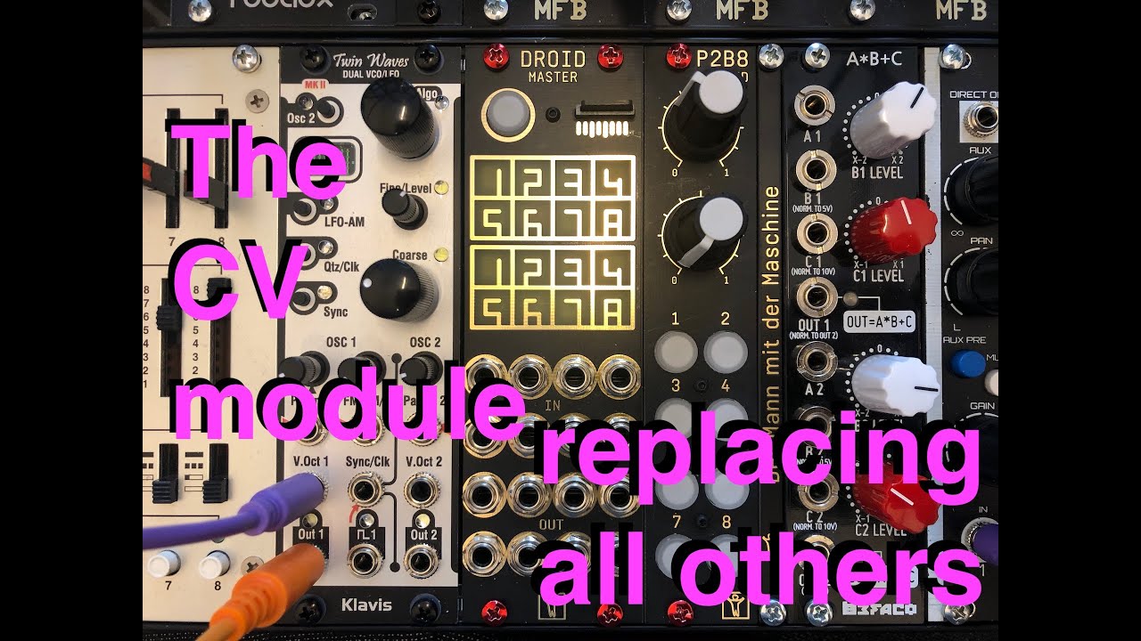 DROID: The Ultimate CV Module for Eurorack 🎛️ – Replacing All Your Other CV Modules