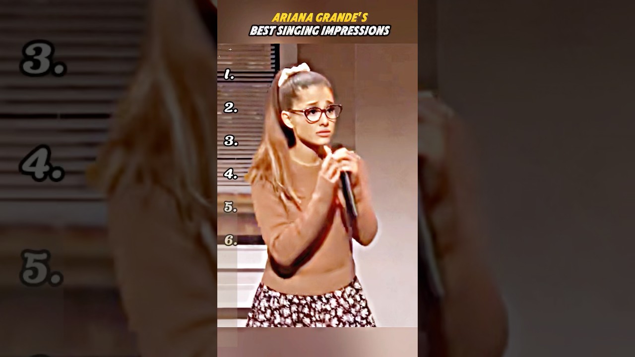 Ariana Grande's Finest Singing Impressions