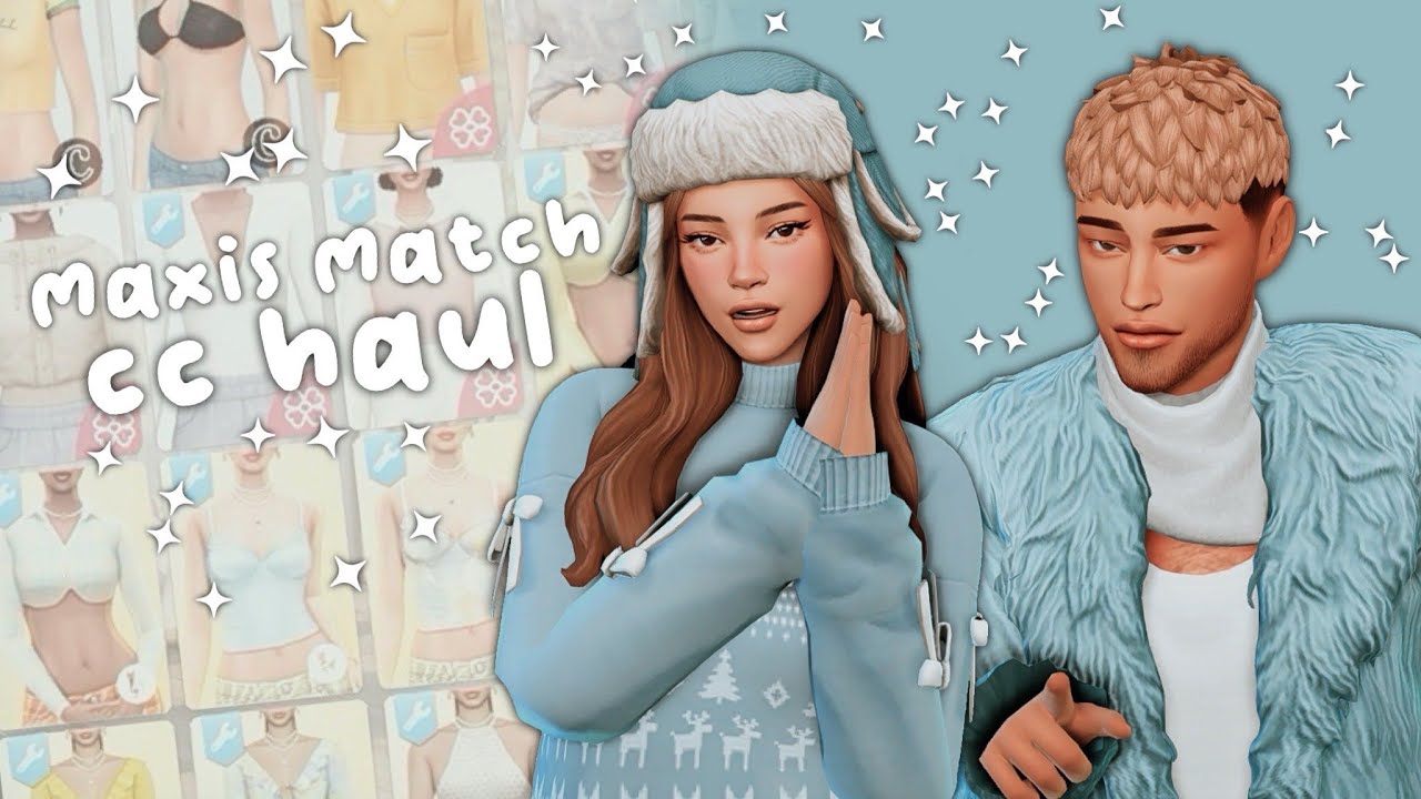 December Maxis Match CC Haul & Links🩵 | The Sims 4